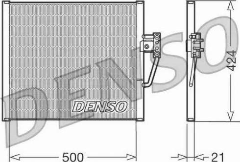 Denso DCN05005 - Kondenser, kondisioner furqanavto.az