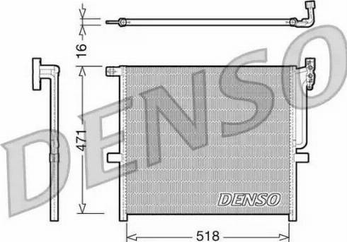 Denso DCN05001 - Kondenser, kondisioner furqanavto.az