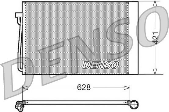 Denso DCN05018 - Kondenser, kondisioner furqanavto.az