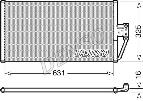 Denso DCN05021 - Kondenser, kondisioner furqanavto.az