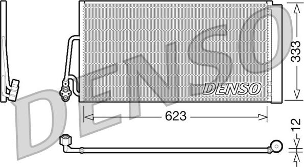 Denso DCN05102 - Kondenser, kondisioner furqanavto.az