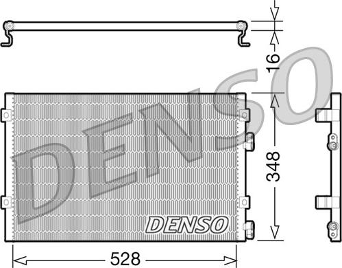 Denso DCN06004 - Kondenser, kondisioner furqanavto.az