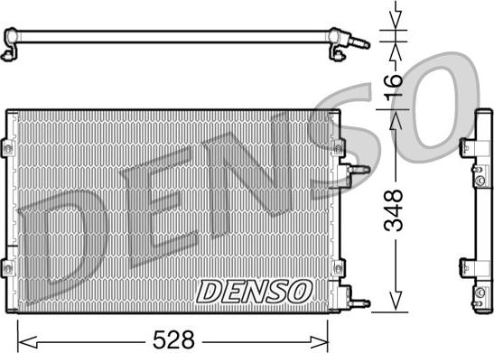 Denso DCN06003 - Kondenser, kondisioner furqanavto.az