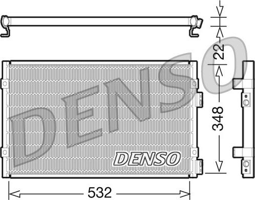 Denso DCN06002 - Kondenser, kondisioner furqanavto.az