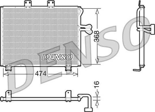 Denso DCN06013 - Kondenser, kondisioner furqanavto.az