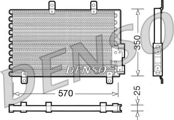 Denso DCN01001 - Kondenser, kondisioner furqanavto.az