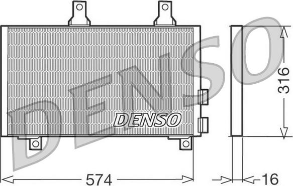 Denso DCN01002 - Kondenser, kondisioner furqanavto.az