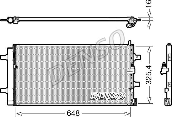 Denso DCN02040 - Kondenser, kondisioner furqanavto.az