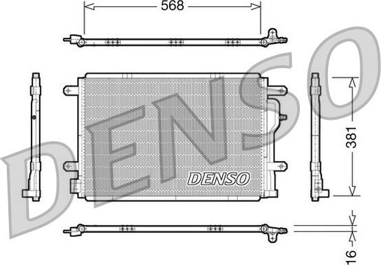 Denso DCN02004 - Kondenser, kondisioner furqanavto.az