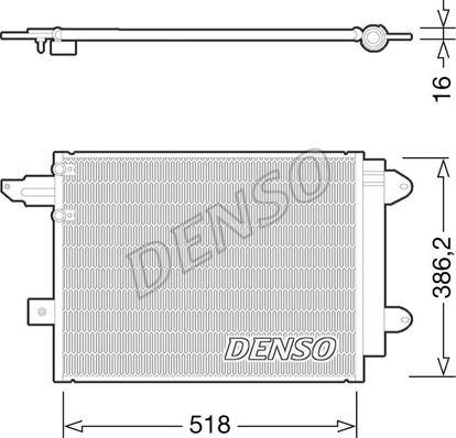 Denso DCN02005 - Kondenser, kondisioner furqanavto.az