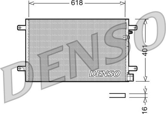 Denso DCN02006 - Kondenser, kondisioner furqanavto.az