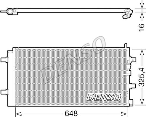 Denso DCN02002 - Kondenser, kondisioner furqanavto.az