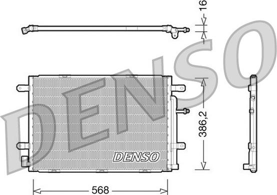 Denso DCN02019 - Kondenser, kondisioner furqanavto.az