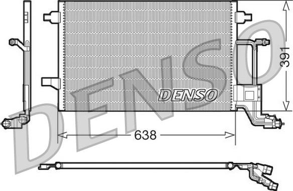 Denso DCN02014 - Kondenser, kondisioner furqanavto.az