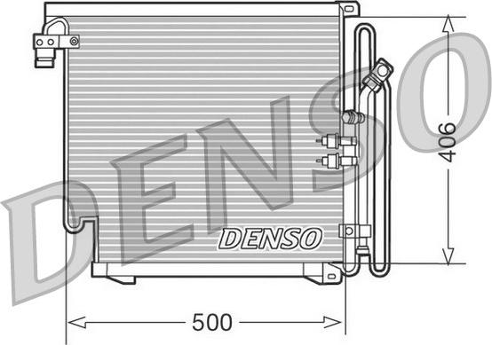 Denso DCN02010 - Kondenser, kondisioner furqanavto.az