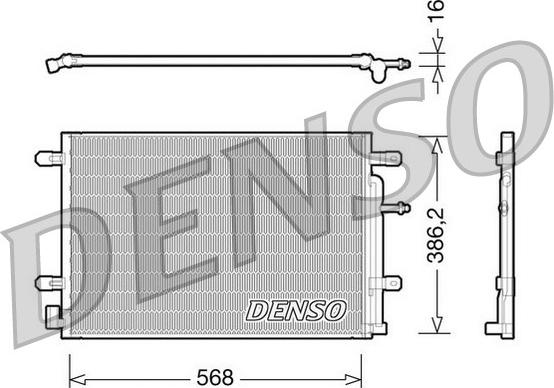 Denso DCN02018 - Kondenser, kondisioner furqanavto.az