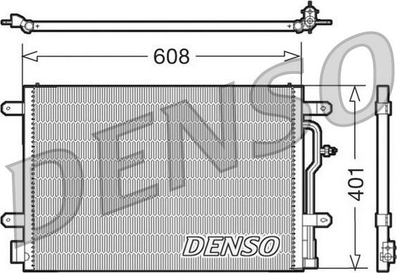 Denso DCN02012 - Kondenser, kondisioner furqanavto.az