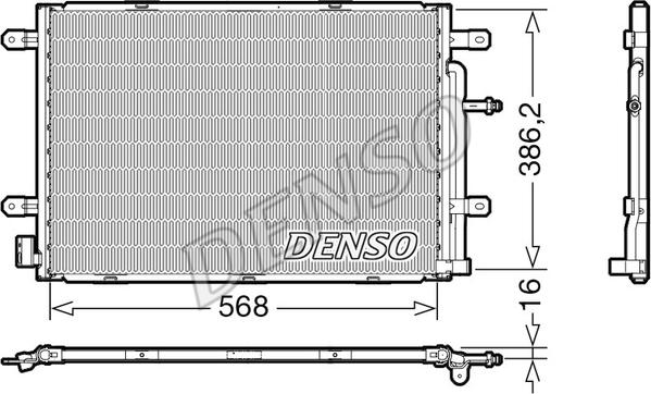 Denso DCN02039 - Kondenser, kondisioner furqanavto.az