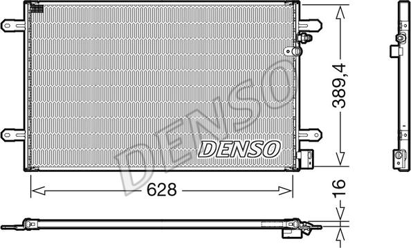 Denso DCN02037 - Kondenser, kondisioner furqanavto.az