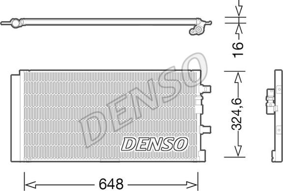 Denso DCN02024 - Kondenser, kondisioner furqanavto.az