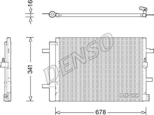 Denso DCN02026 - Kondenser, kondisioner furqanavto.az