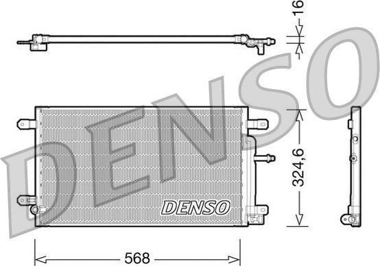 Denso DCN02020 - Kondenser, kondisioner furqanavto.az