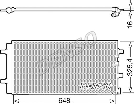 Denso DCN02021 - Kondenser, kondisioner furqanavto.az