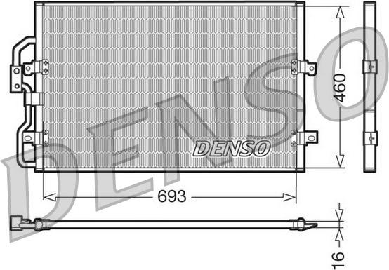 Denso DCN07040 - Kondenser, kondisioner furqanavto.az