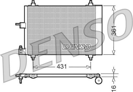 Denso DCN07009 - Kondenser, kondisioner furqanavto.az