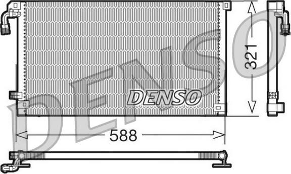 Denso DCN07004 - Kondenser, kondisioner furqanavto.az