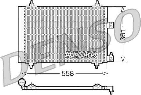 Denso DCN07005 - Kondenser, kondisioner furqanavto.az