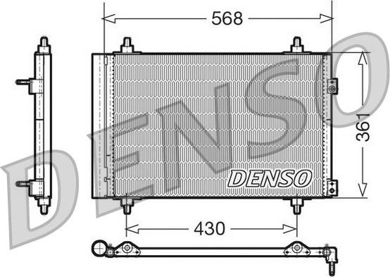 Denso DCN07008 - Kondenser, kondisioner furqanavto.az