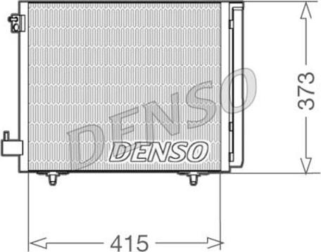 Denso DCN07007 - Kondenser, kondisioner furqanavto.az