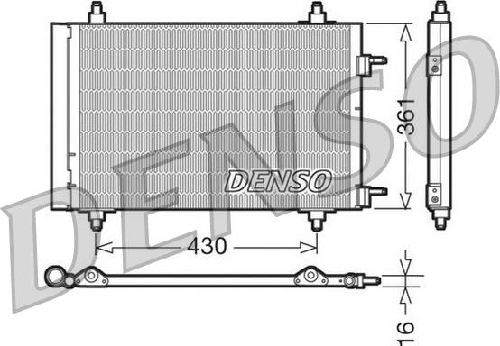 Denso DCN07019 - Kondenser, kondisioner furqanavto.az