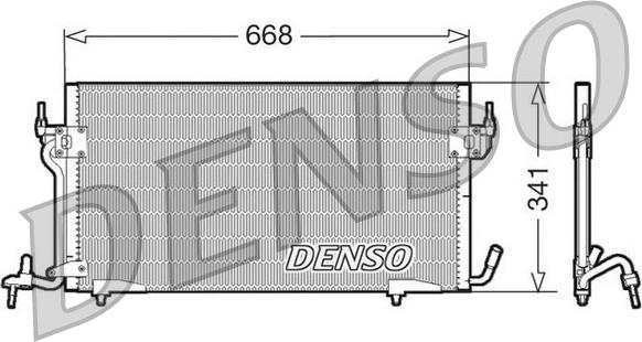 Denso DCN07010 - Kondenser, kondisioner furqanavto.az