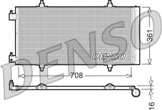 Denso DCN07011 - Kondenser, kondisioner furqanavto.az