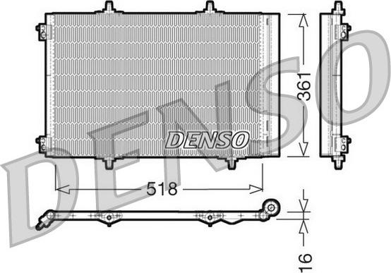 Denso DCN07013 - Kondenser, kondisioner furqanavto.az