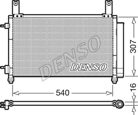 Denso DCN15004 - Kondenser, kondisioner furqanavto.az