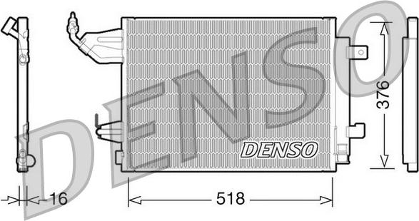 Denso DCN16001 - Kondenser, kondisioner furqanavto.az