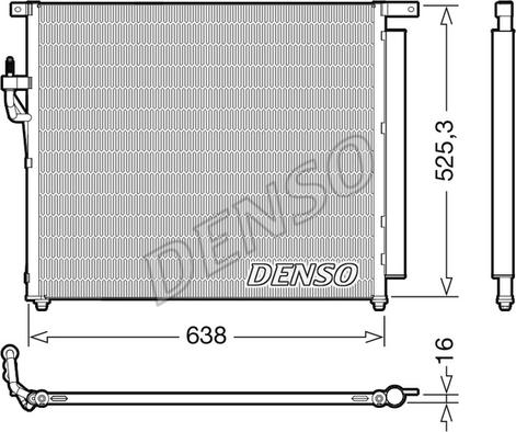 Denso DCN10049 - Kondenser, kondisioner furqanavto.az