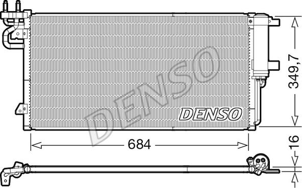 Denso DCN10045 - Kondenser, kondisioner furqanavto.az