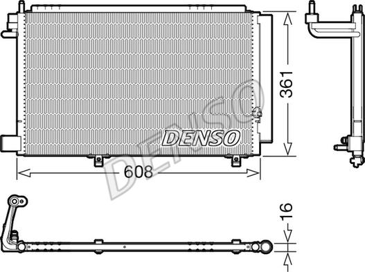 Denso DCN10041 - Kondenser, kondisioner furqanavto.az