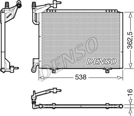 Denso DCN10042 - Kondenser, kondisioner furqanavto.az