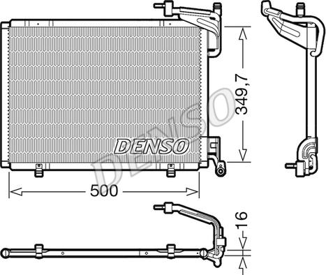 Denso DCN10054 - Kondenser, kondisioner furqanavto.az