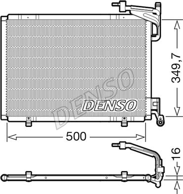 Denso DCN10055 - Kondenser, kondisioner furqanavto.az