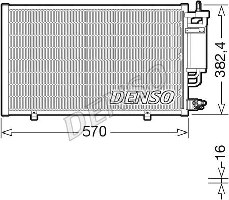 Denso DCN10051 - Kondenser, kondisioner furqanavto.az