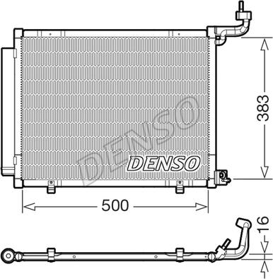 Denso DCN10058 - Kondenser, kondisioner furqanavto.az