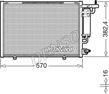 Denso DCN10052 - Kondenser, kondisioner furqanavto.az