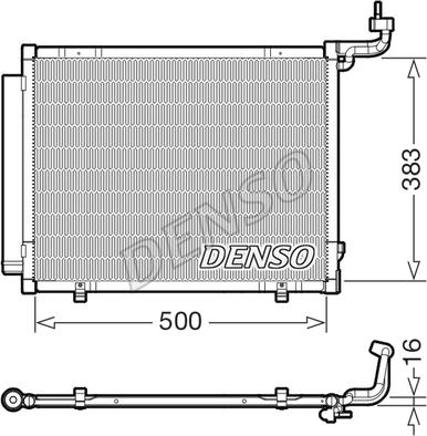 Denso DCN10057 - Kondenser, kondisioner furqanavto.az