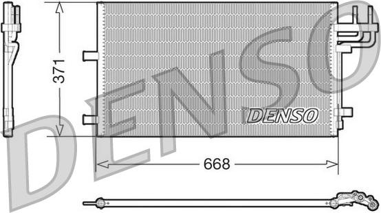 Denso DCN10007 - Kondenser, kondisioner furqanavto.az